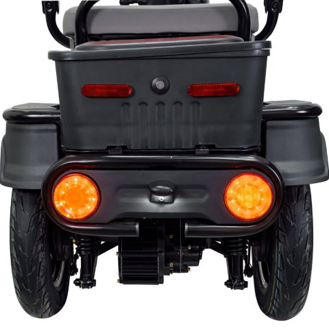 Triciclu electric RURIS Pilot 3010N Negru, 1600W, 2 locuri, autonomie pana la 50 km [6]