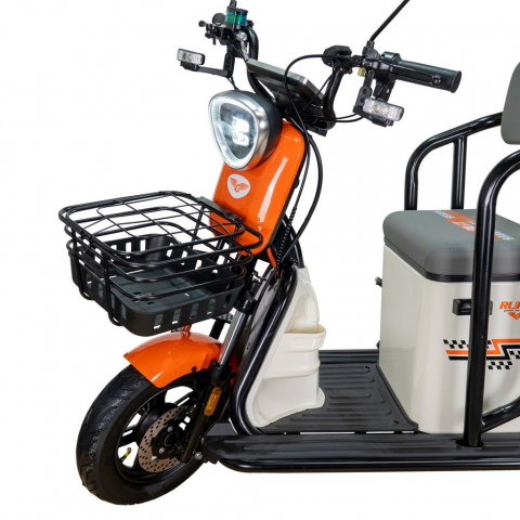 Triciclu electric RURIS Pilot 3020A ALB fara permis, 2000W, viteza 25 km/h, autonomie 50 km [8]