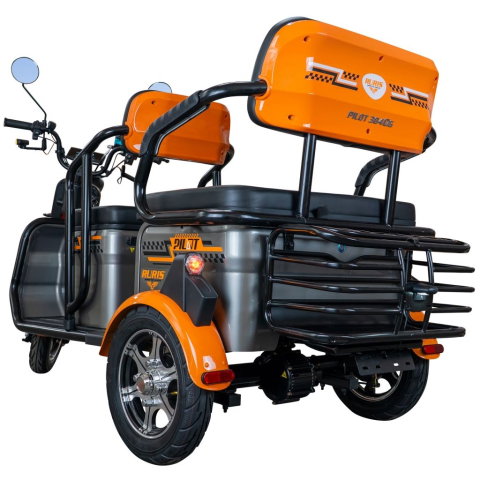 Triciclu electric RURIS Pilot 3040G GRI, 25 km/h, 2 locuri, 2000W, autonomie pana la 50 km, CIV inclus [15]