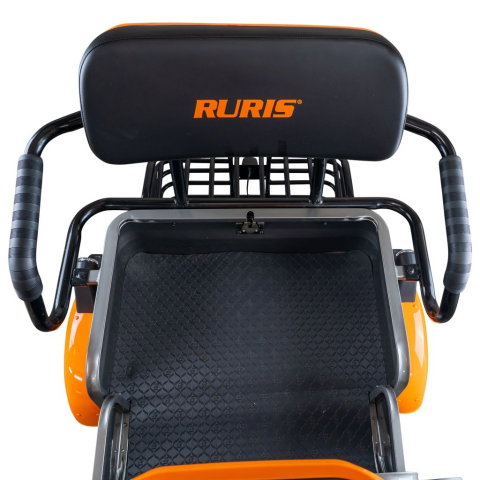 Triciclu electric RURIS Pilot 3040G GRI, 25 km/h, 2 locuri, 2000W, autonomie pana la 50 km, CIV inclus [18]