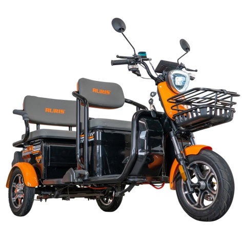 Triciclu electric RURIS Pilot 3040N NEGRU, 25 km/h, 2 locuri, 2000W, autonomie pana la 50 km, CIV inclus [8]
