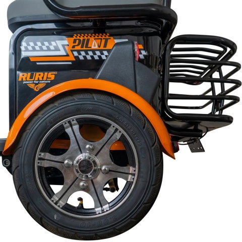 Triciclu electric RURIS Pilot 3040N NEGRU, 25 km/h, 2 locuri, 2000W, autonomie pana la 50 km, CIV inclus [15]
