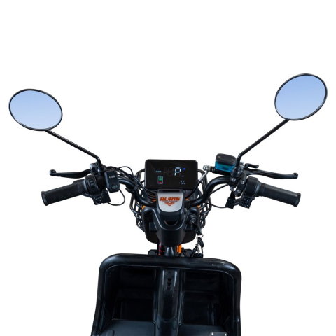 Triciclu electric RURIS Pilot 3040N NEGRU, 25 km/h, 2 locuri, 2000W, autonomie pana la 50 km, CIV inclus [19]