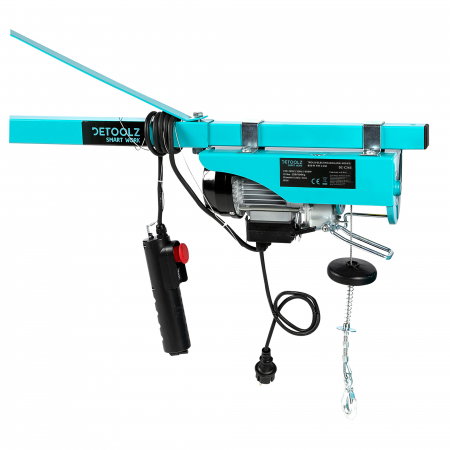 Palane si vinciuri - Troliu electric (macara) Detoolz DZ-C263 500kg 800W fir 4mm