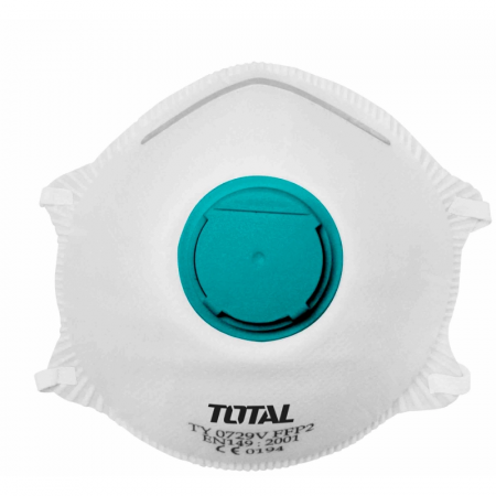 Echipamente de protectie - TOTAL - Masca protectie praf - 4 straturi P2 (INDUSTRIAL)
