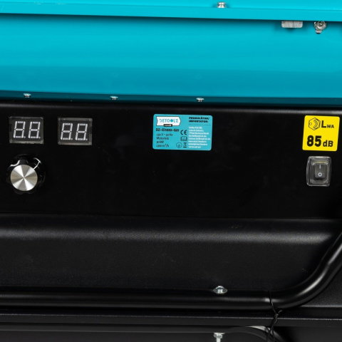 Tun de caldura pe motorina Detoolz 30 kW, ardere indirecta, cos evacuare, rezervor 55L, cu roti – DZ-EI1030-G01 [2]