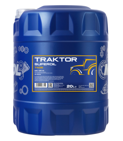 Accesorii utilaje agricole - Ulei motor MANNOL Traktor Superoil 7406 15W-40 API SG/CD - 20 Litri