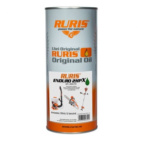 Accesorii utilaje agricole - Ulei motor 2 timpi Ruris Enduro 2HPX ambalaj 1l JASO FD