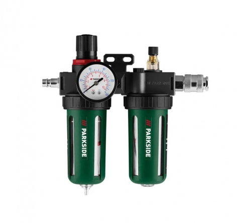 Accesorii compresoare - Unitate de Revizie pentru Aer Comprimat Parkside PDWE 8 C3 – Reglaj, Filtrare și Lubrifiere 3 în 1