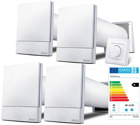 Incalzire si climatizare - VENTILATIE APARTAMENT 2-3 CAMERE VENTOXX HARMONY CU CONTROLER TWIST