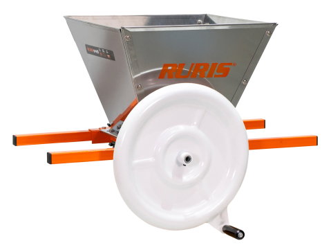 Zdrobitoare de fructe si legume - Zdrobitor manual struguri RURIS SP28, cuvă inox 28 L, role nylon
