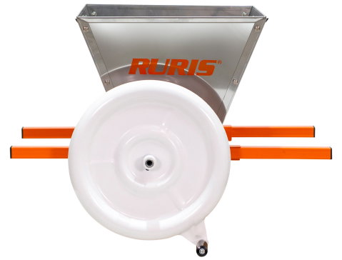 Zdrobitor manual struguri RURIS SP28, cuvă inox 28 L, role nylon [8]