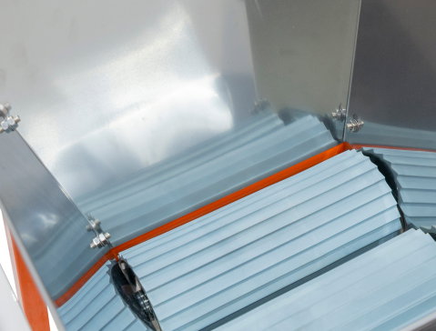Zdrobitor manual struguri RURIS SP28, cuvă inox 28 L, role nylon [12]