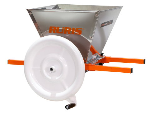 Zdrobitor manual struguri RURIS SP28, cuvă inox 28 L, role nylon [7]