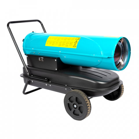 Incalzire si climatizare - Tun de caldura pe motorina Detoolz DZ-EI1005-G01, 30kW, rezervor 35L, roti de transport