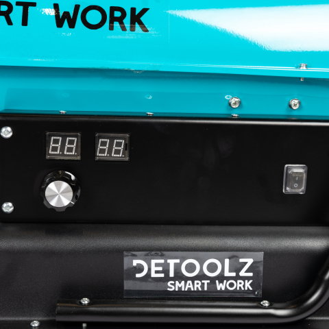 Tun de caldura pe motorina Detoolz DZ-EI1005-G01, 30kW, rezervor 35L, roti de transport [3]