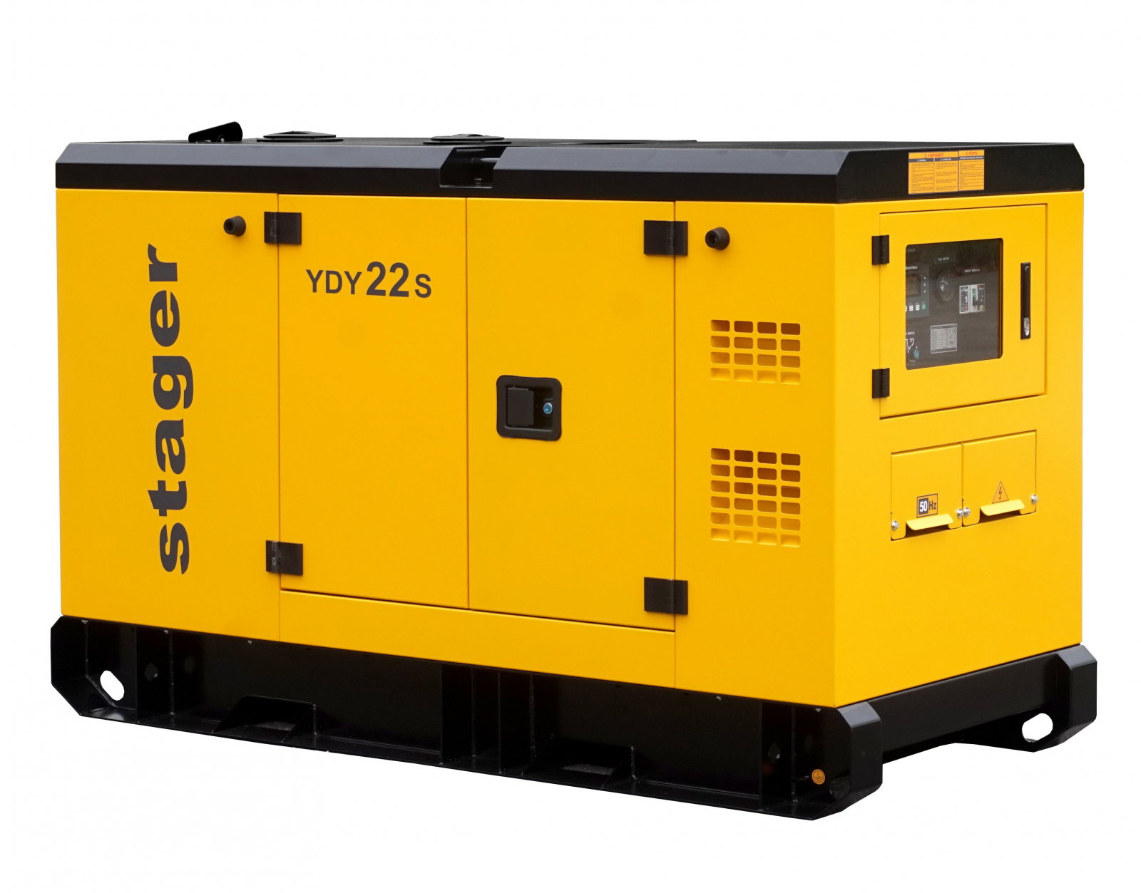 Stager YDY22S 1158000022S Generator insonorizat 22kVA, 87A, 1500rpm, monofazat, diesel