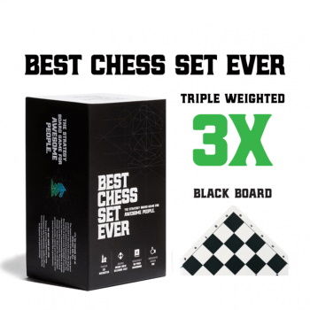 Jocuri în doi - Best Chess Set Ever Double sided (Black Board + Green Board) - EN