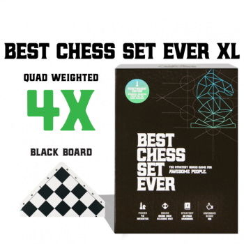 Jocuri în doi - Best Chess Set Ever Double sided XL (Black Board + Green Board) - EN