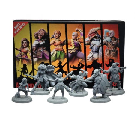 RPG - D20 Heroes Miniatures Set - Axe And Fist
