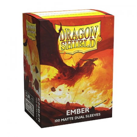 Sleeves - Dragon Shield Standard Sleeves - Dual Matte Ember Alaric, Revolution Kindler 63.5x88.9mm (100 Sleeves)