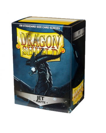 Sleeves - Dragon Shield Standard Sleeves - Matte Jet 63.5x88.9mm (100 buc)