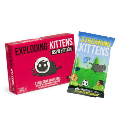 Jocuri de petrecere - Exploding Kittens NSFW & Streaking Kittens - Promo Pack