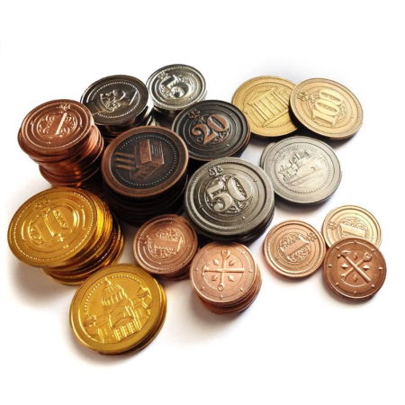 Board Games - Hegemony - Pack of 85 Metal Coins (Extensie)