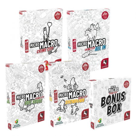 Jocuri de crimă și mister - MicroMacro Crime City all 4 + Bonus Box - Promo Pack