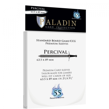 Sleeves - Paladin Percival Sleeves - Clear Standard 63.5x88.9mm (55 buc)
