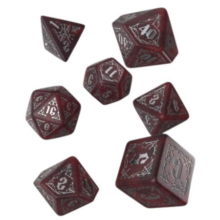 Zaruri - Q-Workshop Bloodsucker Dice Set: Scarlet (7 dice)