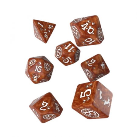 Zaruri - Q-Workshop Cats Dice Set - Muffin (7 dice)