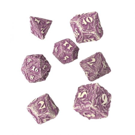 Zaruri - Q-Workshop Dracopolis Dice Set - The Yucatan Featherwing (7 dice)