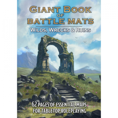 Accesorii generice RPG - The Giant Book of Battle Mats Wilds, Wrecks & Ruins - EN