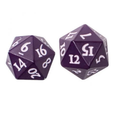 Zaruri - Ultra PRO Vivid Heavy Metal Midnight Plum D20 Dice Set (2 dice)