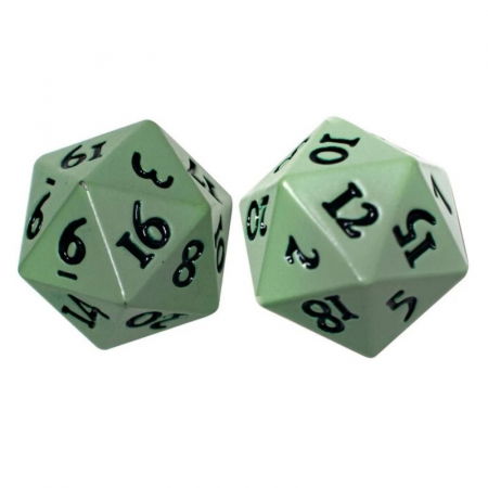 Zaruri - Ultra PRO Vivid Heavy Metal Cool Matcha D20 Dice Set (2 dice)