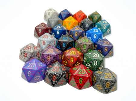 Zaruri - Zar D20 mare: Speckled 34mm Loose Dice (1 buc)