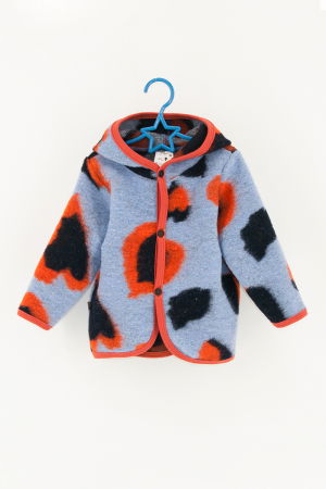 Hanorace din Lana - Hanorac Hanorac Lână Fiartă Cu Nasturi - Bleo Inimi