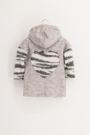 Hanorace din Lana - Hanorac din lână Oversized - Gri Hart