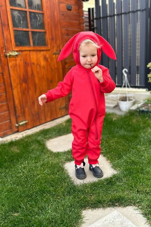 Fete - Salopetă din Softshell rosu