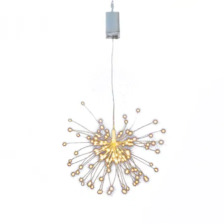 Decor artificii cu microLED-uri, alb cald, 8 programe [1]