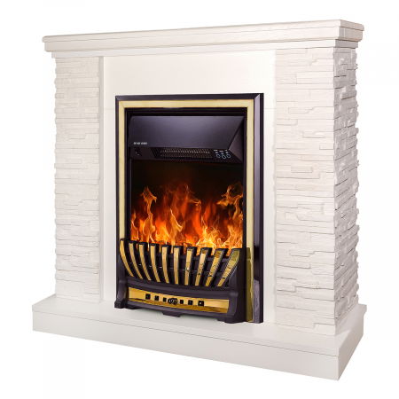 Semineu electric Rock alb & Meridian, Dimensiuni (IxLxA) 883x980x300 mm, Termostat, Efect 3D, Telecomanda [0]