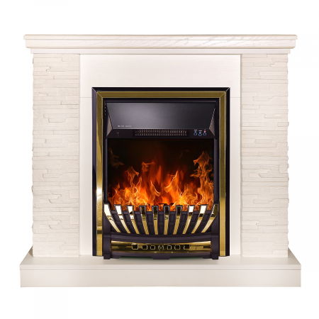 Semineu electric Rock alb & Meridian, Dimensiuni (IxLxA) 883x980x300 mm, Termostat, Efect 3D, Telecomanda [1]