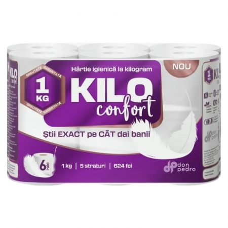 Hartie igienica 5 straturi 6 role/set, KILO