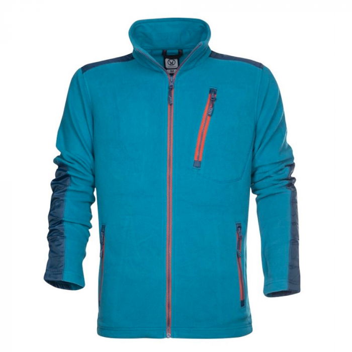 Fleece de lucru 4TECH - albastru petrol [1]