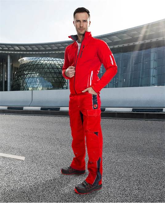 Jacheta de lucru softshell impermeabila VISION - rosu [2]