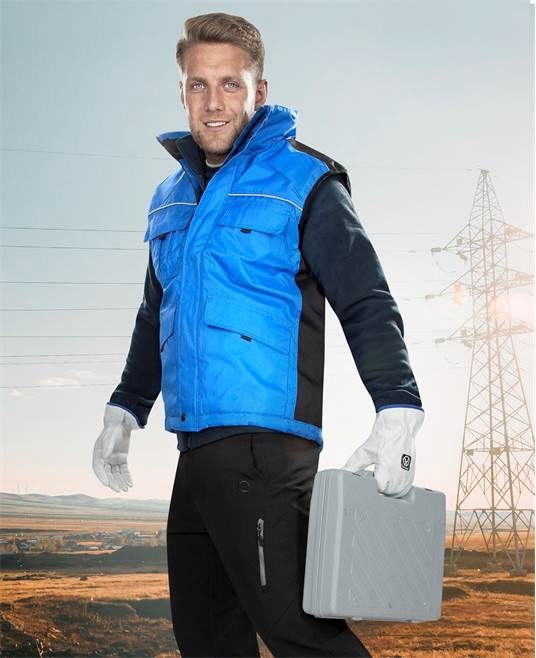 Vesta de lucru de iarna SWEN - albastru/negru [2]