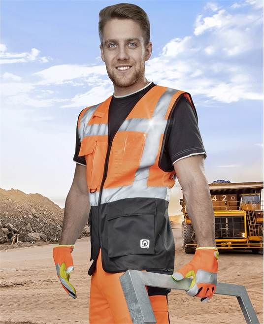 Vesta reflectorizanta tip Manager - SIGNAL - portocaliu [2]