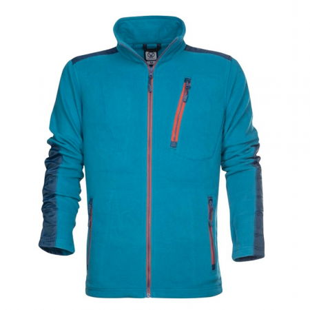 Fleece de lucru 4TECH - albastru petrol [0]