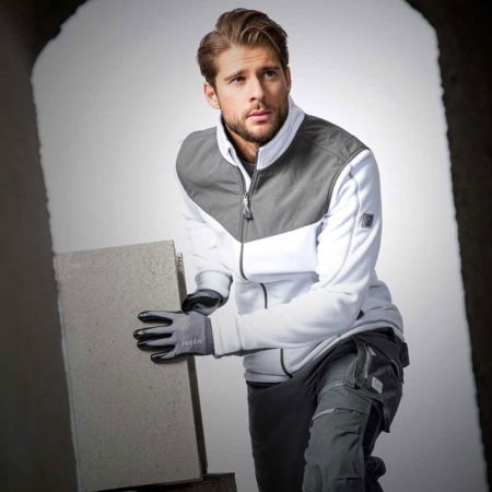 Fleece de lucru de iarna COMBO - alb [2]